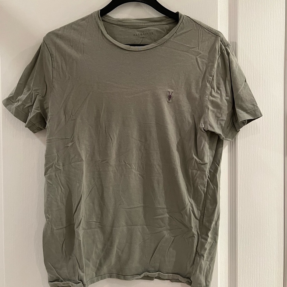 Sage Green All Saints Tonic Crew Tee